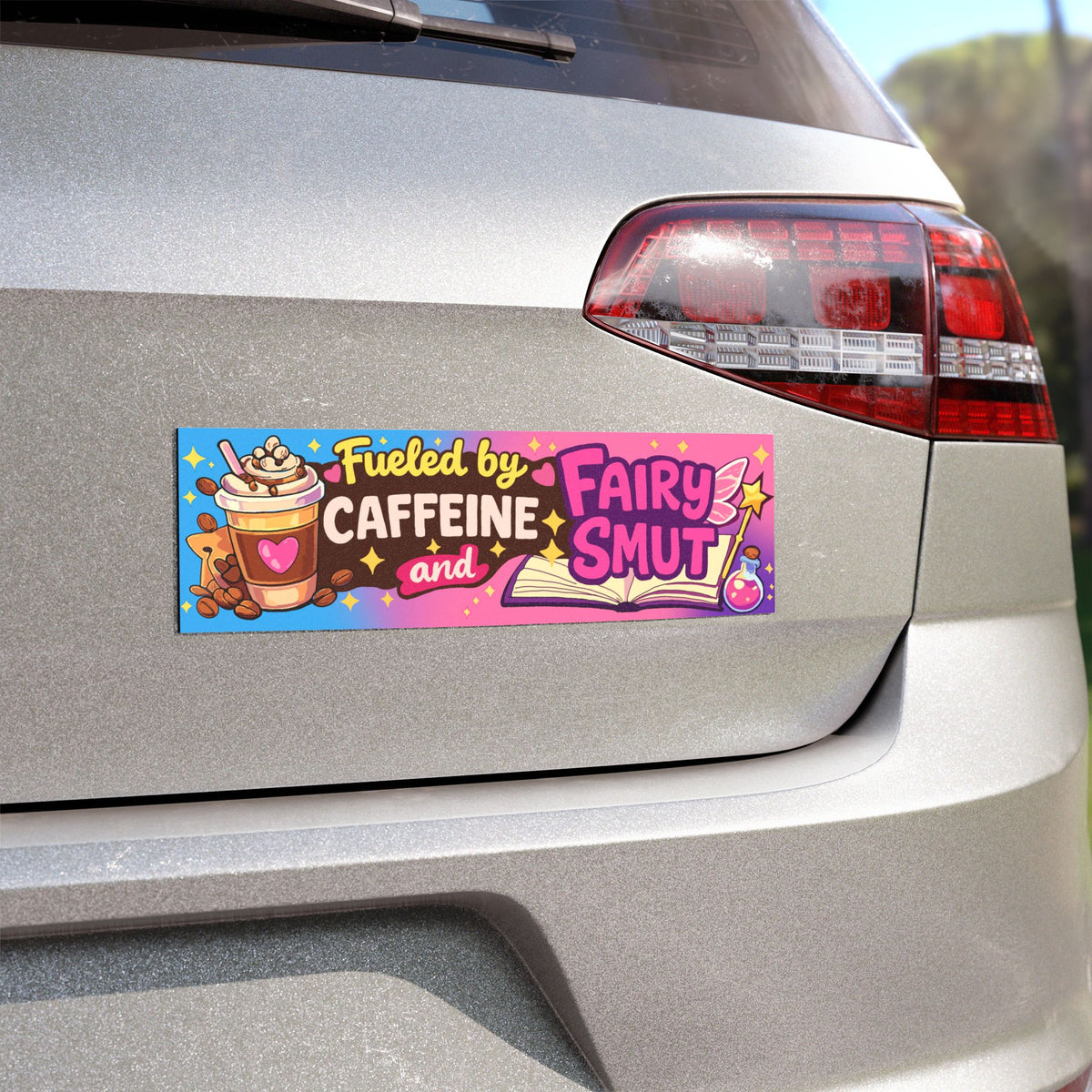 Fueled by Caffeine & Fairy Bumper Magnet