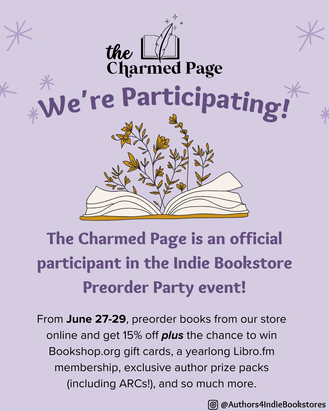 Preorder Books from Indie Bookstores & Authors—Save 15% + Win Bookish Prizes!