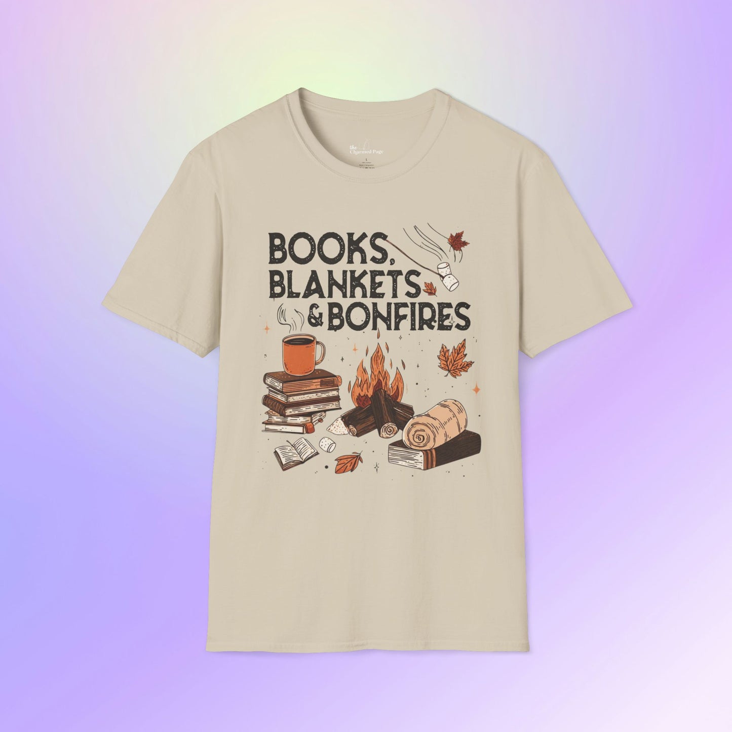 Fall Books Blankets Bonfires Unisex T-Shirt