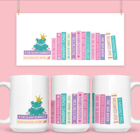 Fairy Tale Princess Book Stack Mug