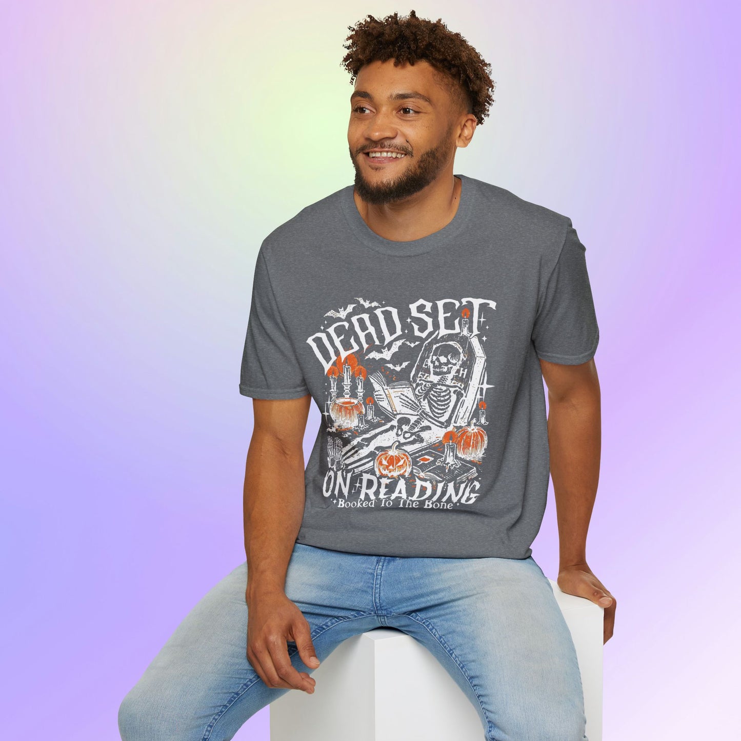 Dead Set on Reading - Book Lover Unisex T-Shirt