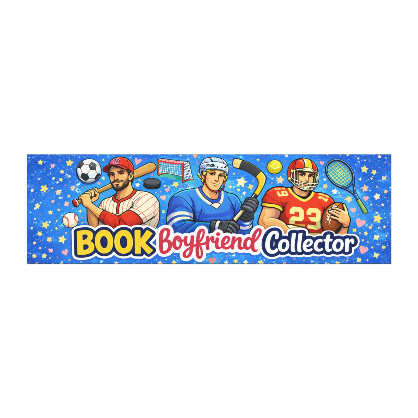 Sports Book Boyfriend Collector Bumper Magnet