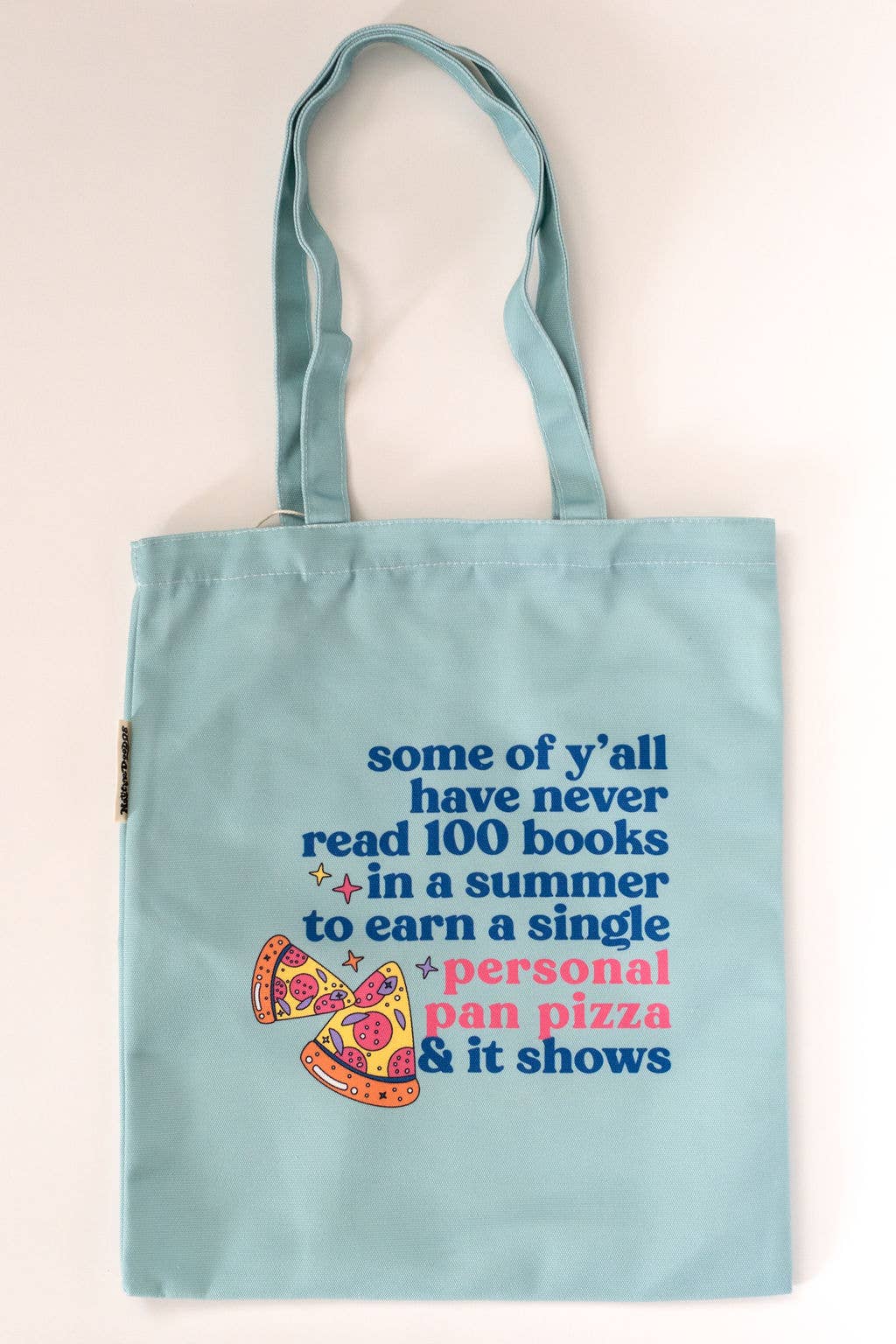 Personal Pan Pizza Summer Reading 90s Kid Nostalgia Tote Bag