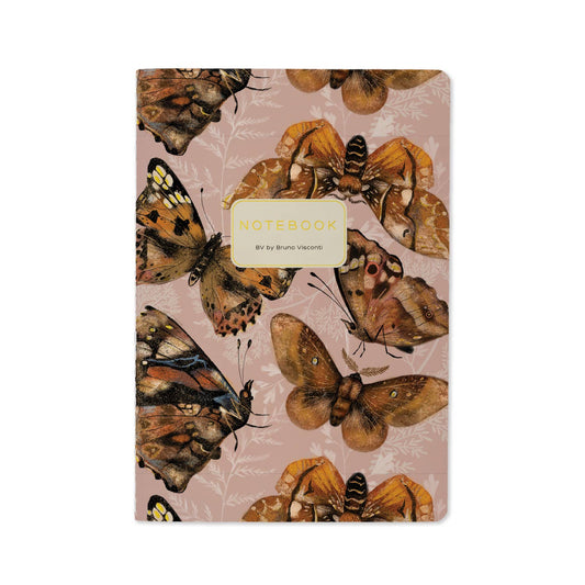 Butterflies on Blush - A5 Notebook