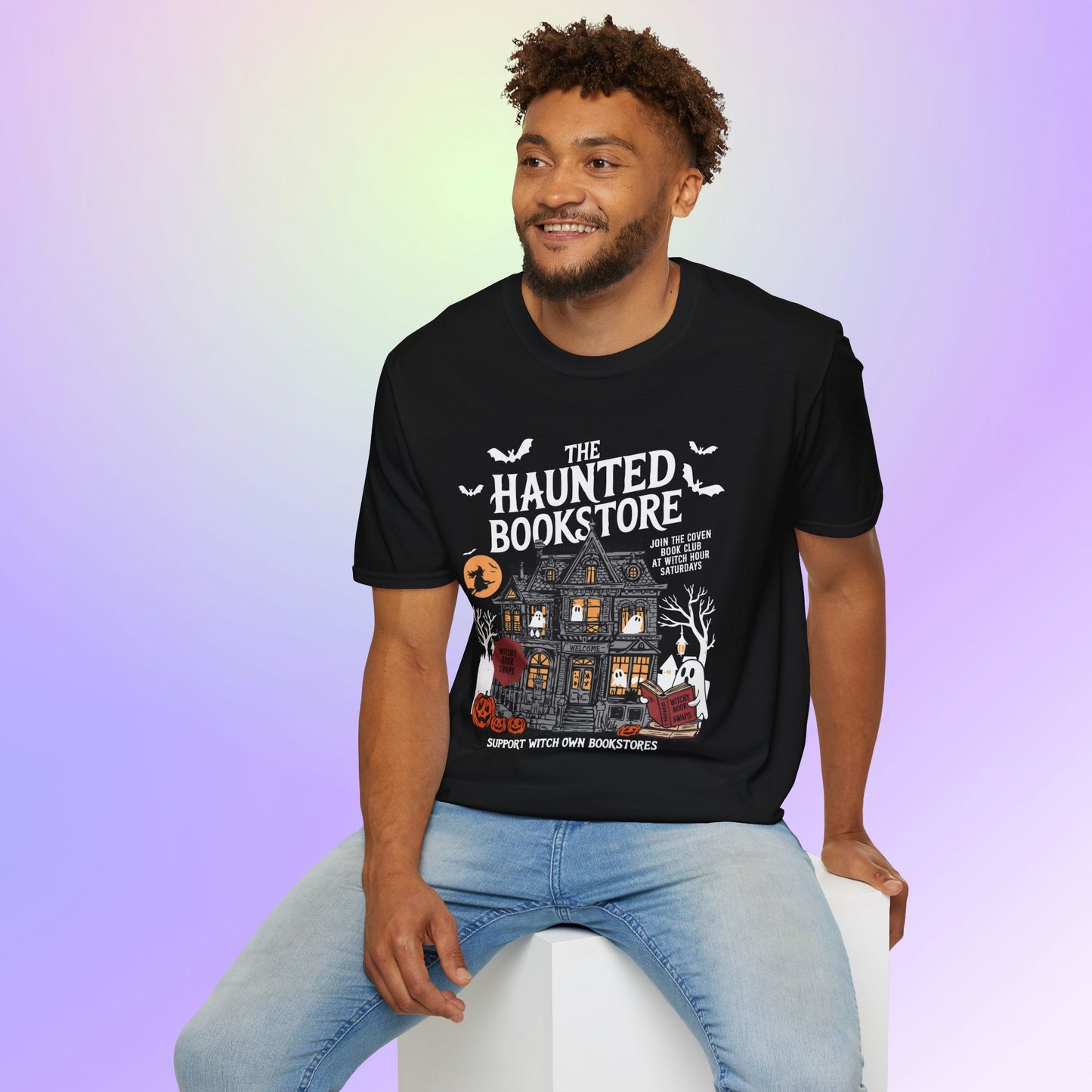 Haunted Bookstore Unisex Tee