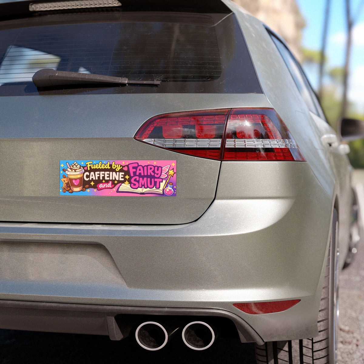 Fueled by Caffeine & Fairy Bumper Magnet