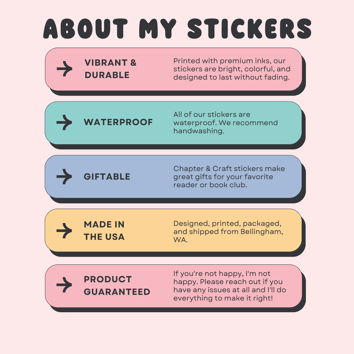 What Happens at Book Club Sticker