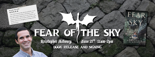 Fear of the Sky Fantasy Book Release &amp; Signing with Local Author Kristopher Ackoury in Lake Charles