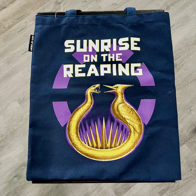 Sunrise on the Reaping Tote Bags