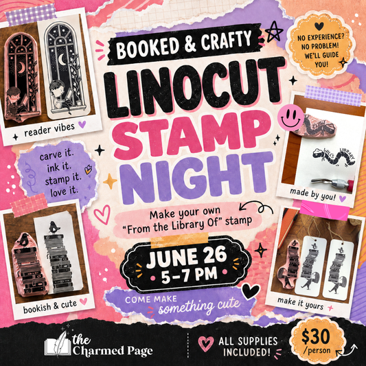 Linocut Stamp Night | Make Your Own “From the Library Of” Book Stamp