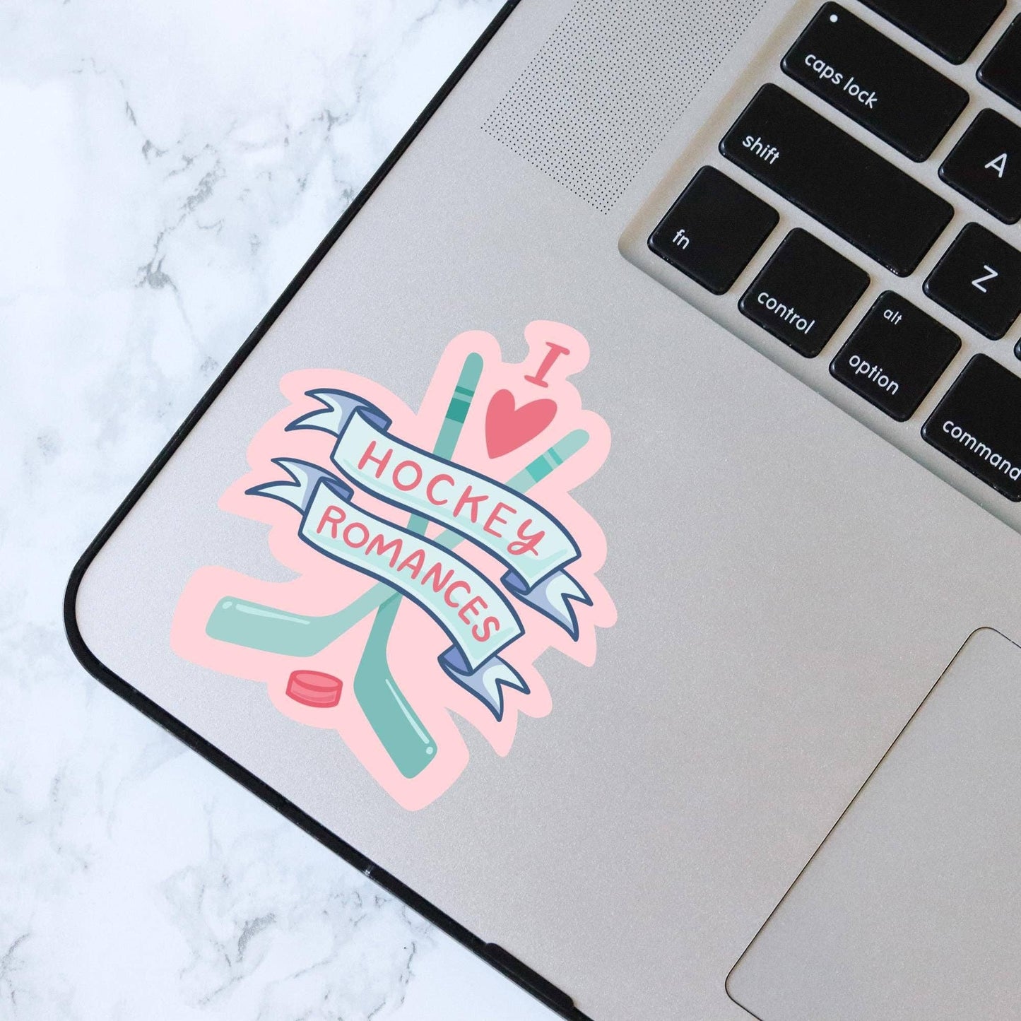 I Love Hockey Romances Sticker
