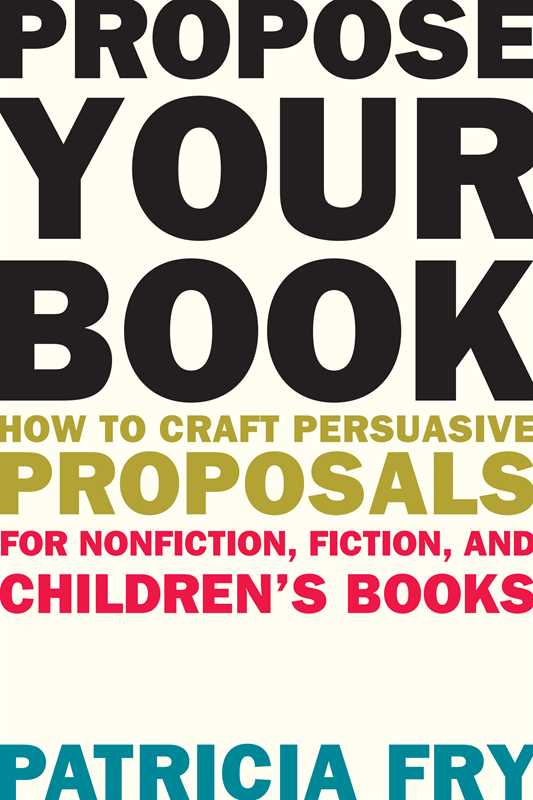 Propose Your Book by Patricia Fry